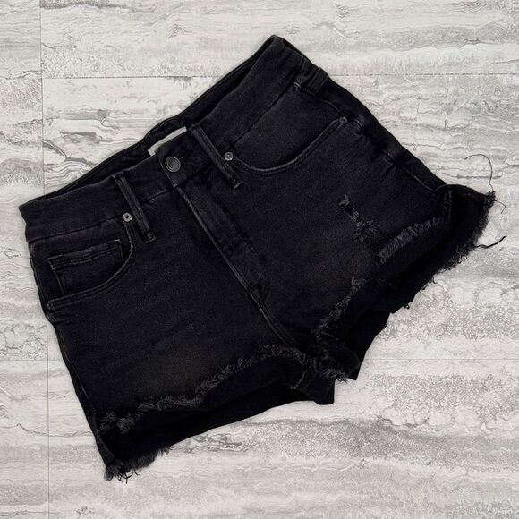 Good American Pants - GOOD AMERICAN Black Denim Shorts